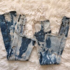 CUSTOM MADE Distressed Blue Jean Chaps